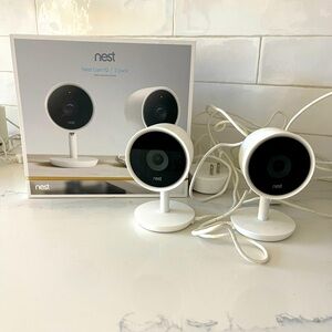 NEST indoor cameras used in Box Pack of Two